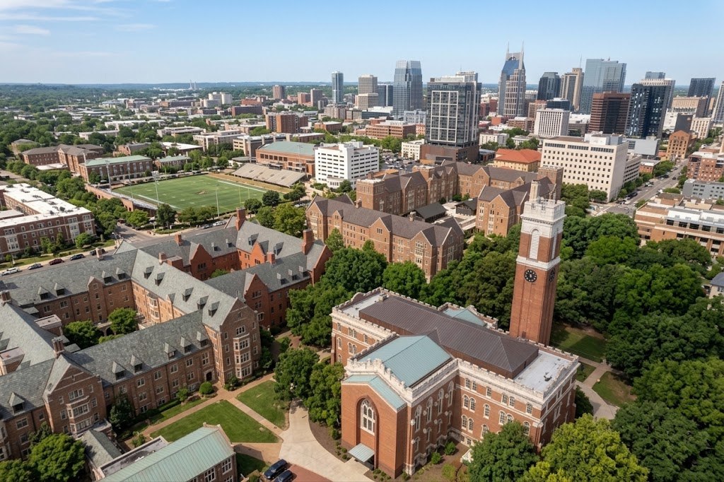 Midtown Nashville and the Vanderbilt campus inside the Urban Services District
